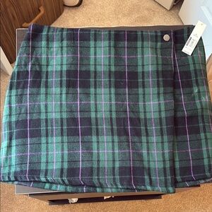 No Boundaries Green and Blue Mini Pencil Skirt